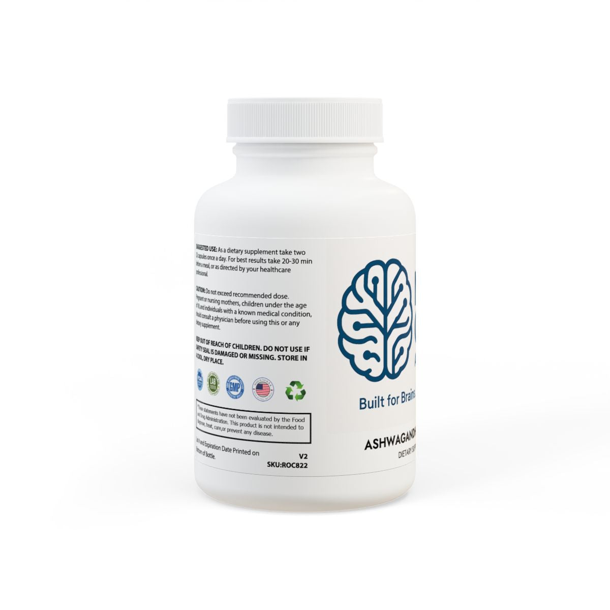 Ashwagandha and Black Pepper Supplement (60 capsules)